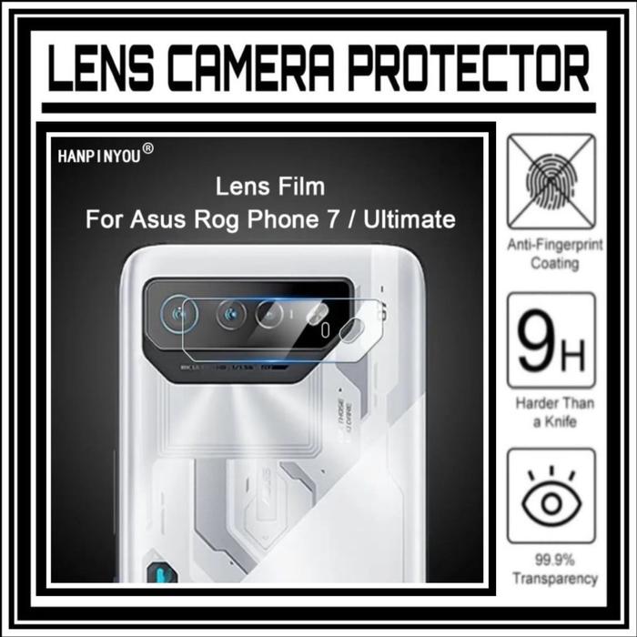 Gambar Asus Rog Phone 7 / Ultimate Tempered Glass Camera Clear Anti Gores 9H - CLEAR , ROG PHONE 7  dari Markas acc 88 undefined Tokopedia