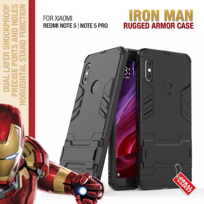 Gambar Armor Case Xiaomi Redmi Note 5 Pro AI Soft Hard Softcase Casing Cover dari obralgadget undefined Tokopedia