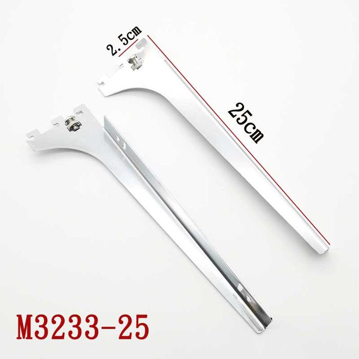 Gambar 20 cm 25 cm Daun Bracket Kaca Braket Kaca Penyangga Rak Display Toko - 25cm（1set） dari Yuan-K undefined Tokopedia