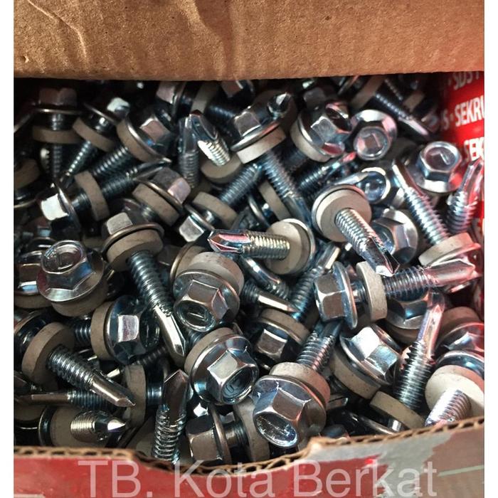 Gambar Terpopuler SEKRUP BAJA RINGAN PATTA/ SEKRUP SELF DRILLING SCREW PATTA - 12 x 25 dari TOKO MAREYKI undefined Tokopedia