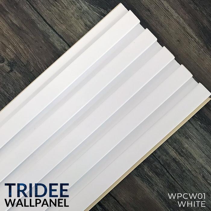 Gambar WOOD PANEL WPC | TRIDEE WALLPANEL - WHITE, 300CM dari Tridee Wallpaper undefined Tokopedia