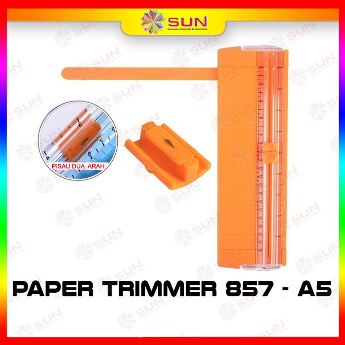 Gambar Portable Trimmer Paper Cutter A5 / Alat Pemotong Kertas Paper Trimmer - Orange, Surabaya dari Sun Indonesia undefined Tokopedia