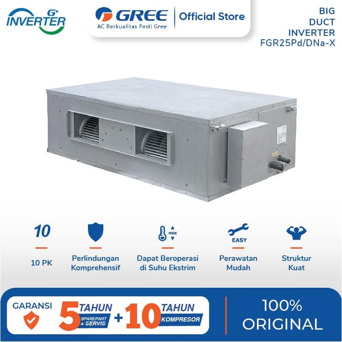 Gambar AC BIG DUCT GREE 10 PK INVERTER FGR25Pd/DNa-X unit only dari AFA SOLUSI undefined Tokopedia