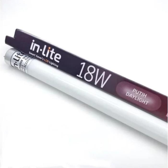 Gambar TL T8 Led 18W Led Tube 120 cm 18watt - Merk in-lite dari D&G Mart undefined Tokopedia