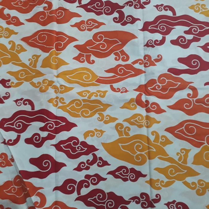 Gambar kain batik katun mega mendung - Kuning dari Sachiku Unique undefined Tokopedia