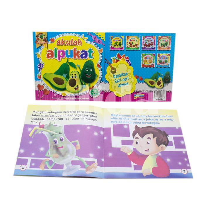 Gambar Buku Anak, buku cerita bergambar Seri Buah, dua bahasa - bilingual - Alpukat dari Toko Alida Jakarta Kota Administrasi Jakarta Selatan Tokopedia