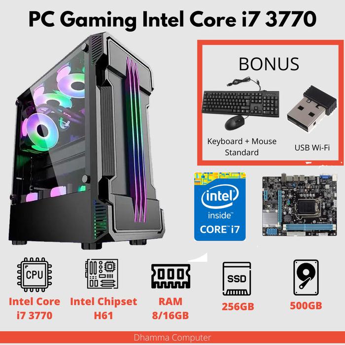 Intel Core I7 I7 3770k Gtx 1650 Jual PC Rakitan CPU Komputer