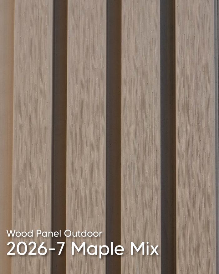 Gambar WPC Wood Panel Outdoor / Wallpanel Kisi-Kisi OUTDOOR Minimalis - Maple Mix dari Unique Carpet Deco Bali undefined Tokopedia