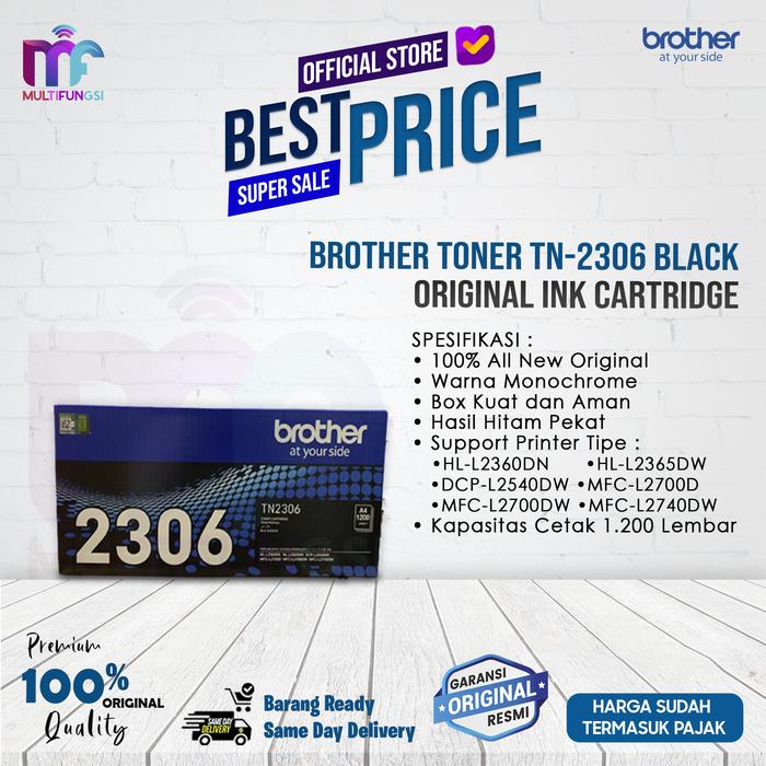 Gambar PROMO !!! Brother Toner TN-2356 Original Standard DCP-L2540DW, TN2356 - TN2306 1200 dari Multifungsi Online undefined Tokopedia
