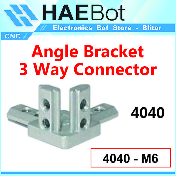 Gambar [HAEBOT] Inner Angle Connector 3 Way Bracket 2020 3030 4040 V Slot - Seri 4040 dari HAEBOT - Solusi Kebutuhan CNC undefined Tokopedia