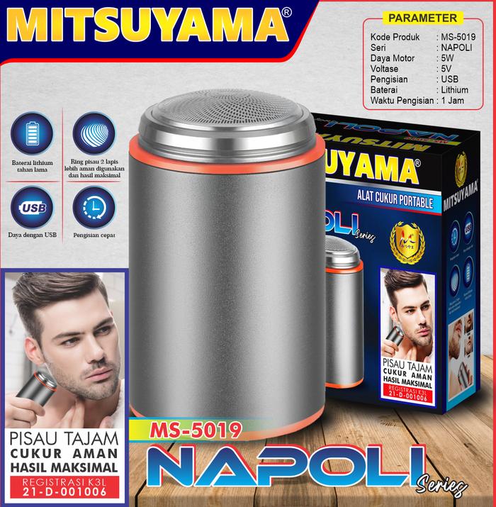 Gambar Alat Cukur Jenggot Kumis Shaver Mitsuyama MS-5019 dari nanio-store undefined 5 Tokopedia