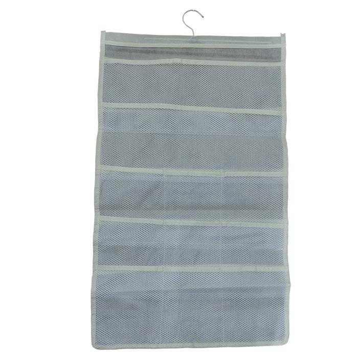 Gambar Gantungan Celana Dalaman Bra Kaos Kaki Storage 2 sisi 22 Sekat 0952 - CREAM  dari DeMurah Store undefined Tokopedia