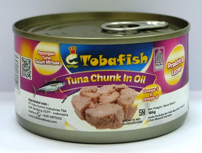 Gambar Tobafish Tuna Chunk In Oil - Tuna Kaleng 185gr dari Tobafish Official Store undefined Tokopedia