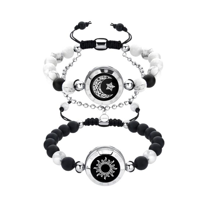 Gambar TOTWOO Smart Couple Bracelets / Gelang Pasangan Jarak Jauh - Matching Beads dari Camera Collection Shop undefined Tokopedia