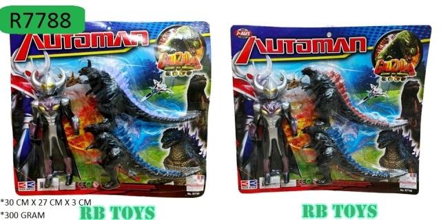 Gambar MAINAN ROBOT ULTRAMAN + MONSTER R7788 dari RBTOY'S undefined Tokopedia