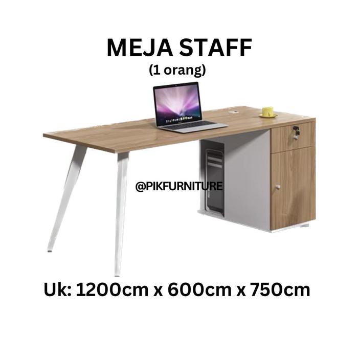 Promo MEJA KANTOR MEJA KERJA MEJA STAFF OFFICE TABLE MEJA KARYAWAN