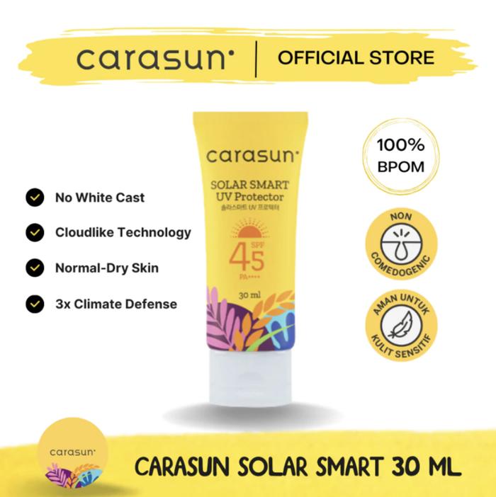 Gambar Carasun Sunscreen Solar Smart UV Protector 30 ml dari Carasun undefined Tokopedia