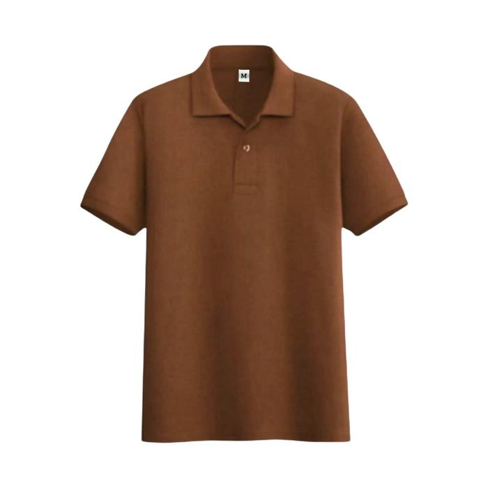 Gambar Kaos polo shirt polos Milk Chocolate | kaos kerah pria seragam polos - Coklat Susu, M dari DailyStore 21 undefined Tokopedia