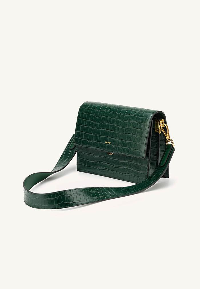 Brown Croc Bag Jw Pei Mini Flap Bag Crossbody Flap Bag Fashion