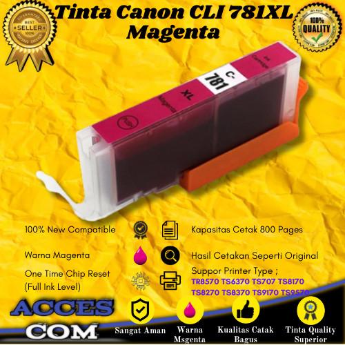 Gambar Cartridge Tinta Compatible Canon CLI781XL 781XL Magenta Printer TR8570 dari Acces Com^ undefined Tokopedia
