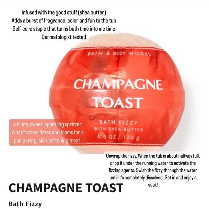 Gambar BATH FIZZY / BATH BOMB / BATH SALT BATH AND BODY WORKS - CHAMPAGNE T(GS) dari Kinny OLShop Jakarta undefined Tokopedia