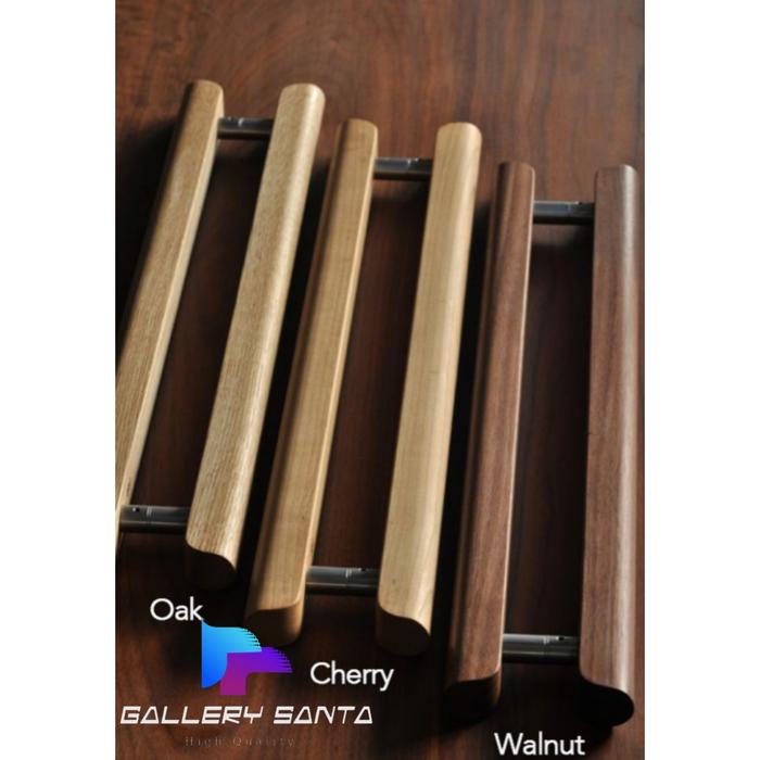 Gambar Handle Pintu Kayu Jati Model Sabit / Gagang Pintu Rumah Kayu Jati - Dark Brown dari Gallery Santa undefined Tokopedia