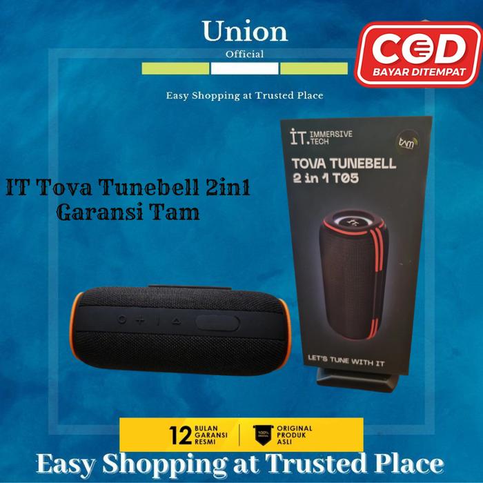 Gambar Speaker IT Tova Tunebell 2in1 T05 Garansi Resmi Tam Bluetooth Speaker dari Union Official undefined Tokopedia