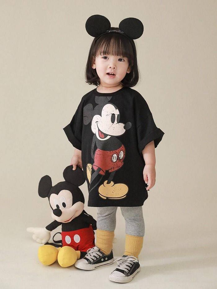 Gambar Kaos Lengan Pendek Oversize Anak Perempuan 2 Sampai 5 Tahun - black, size 4 dari Mozaiku undefined Tokopedia