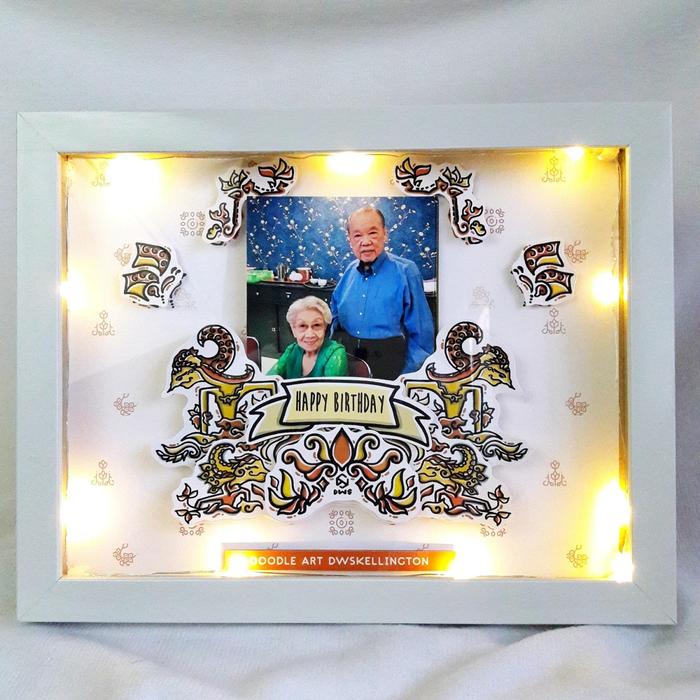 Gambar Bingkai Hadiah Wayang Batik Souvenir Budaya Indonesia Kado Frame LAMPU - Desain A, Putih NO Lampu dari DWSkellington_NEW undefined Tokopedia