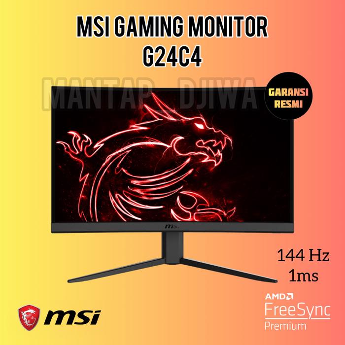 144hz 1ms Msi Monitor 144hz Curved 24 Msi Gaming Monitor Optix
