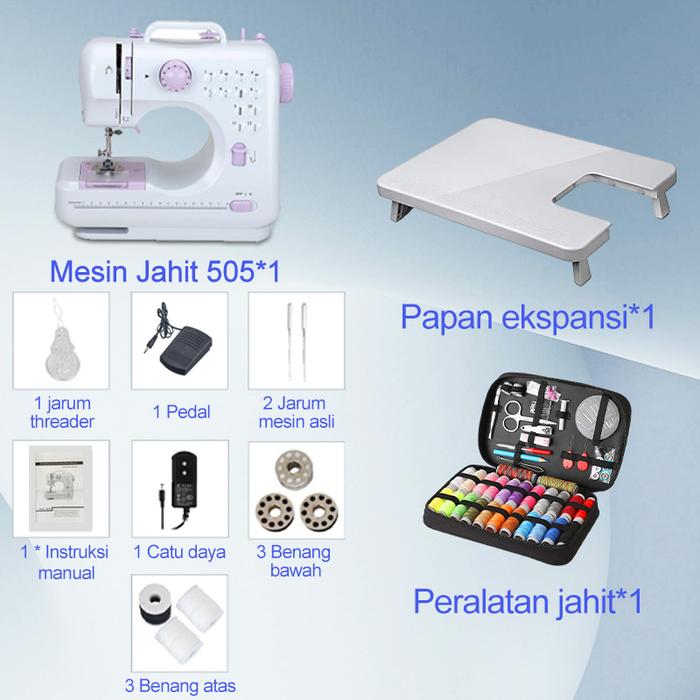 Gambar Mesin Jahit Mini Portabel/Mesin Jahit Listrik Pakaian Jahit Tangan - Set B dari Dreamland Mart undefined Tokopedia
