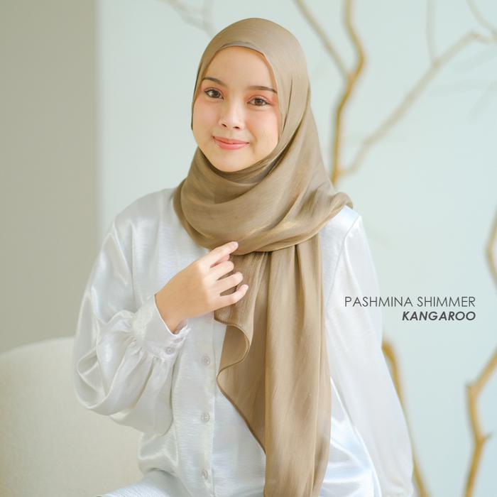 Gambar Pashmina Shimmer Mayoutfit | Hijab Pashmina Kerudung Shimmer P2 - Kangaroo dari Mayoutfit Reseller undefined Tokopedia