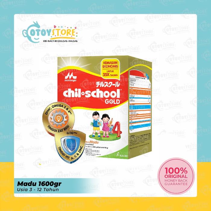 Promo Harga Morinaga Chil School Gold Madu 1600 gr - Tokopedia