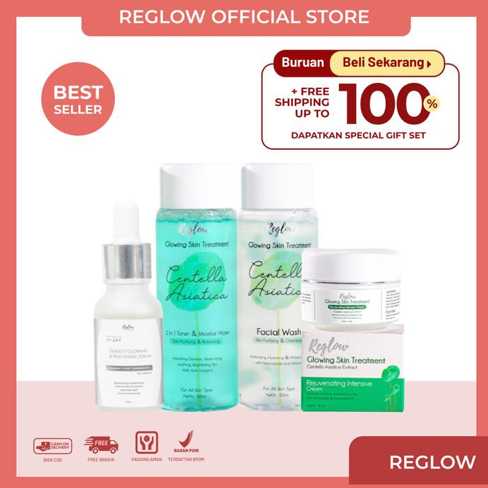 Gambar Reglow Skincare Original Paket Isi 4 Perawatan Wajah Glowing BPOM - Paket isi 4 dari Kondang Official Store Kota Surabaya Tokopedia