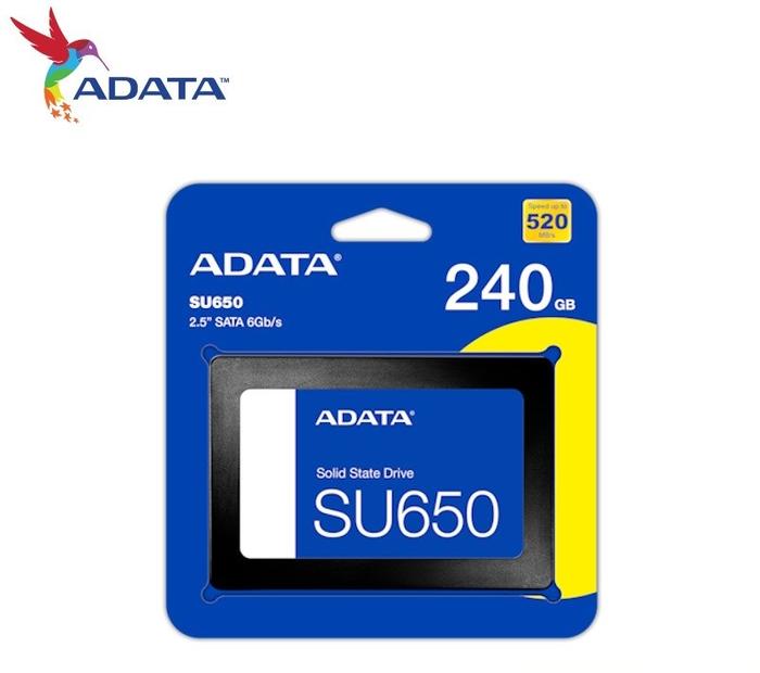 Gambar ADATA Ultimate SU650 2.5" 240GB SATA III SSD (Read:520,Write:450 Mb/s) dari TF Com undefined Tokopedia
