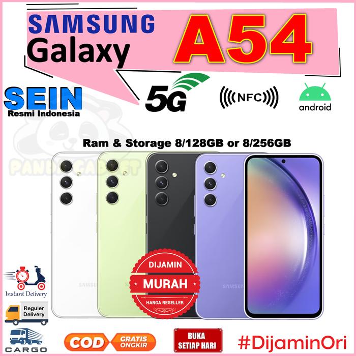 Gambar Samsung Galaxy A54 5G NFC SEIN 8/128GB 8/256GB Black Blue Peach RESMI - BARU 8/256 VIOL dari Panda Gadget Store undefined Tokopedia