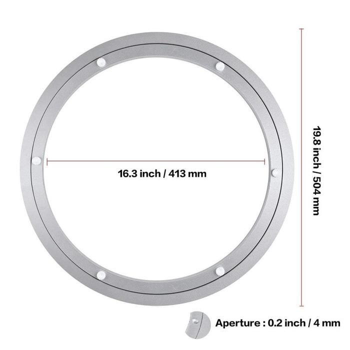 Gambar Ring Rotator Meja Makan Putar Lazy Susan Meja Putar 10 14 20 Inch - 20inch dari ITOKOTOO undefined Tokopedia