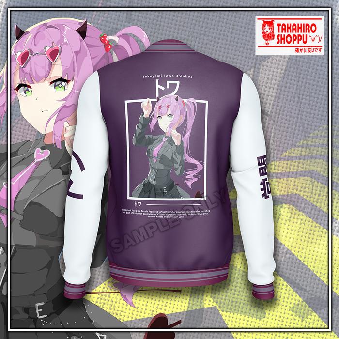Jual Jacket Varsity Varsity Jacket HOLOLIVE TOKOYAMI TOWA
