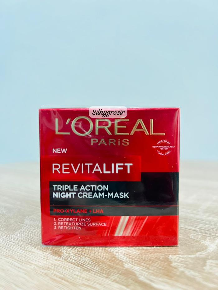 Gambar L'Oreal Paris Revitalift Triple Action 3% Pro-Xylane Day/Night Cream - Night Cream dari Silkygrosir undefined Tokopedia