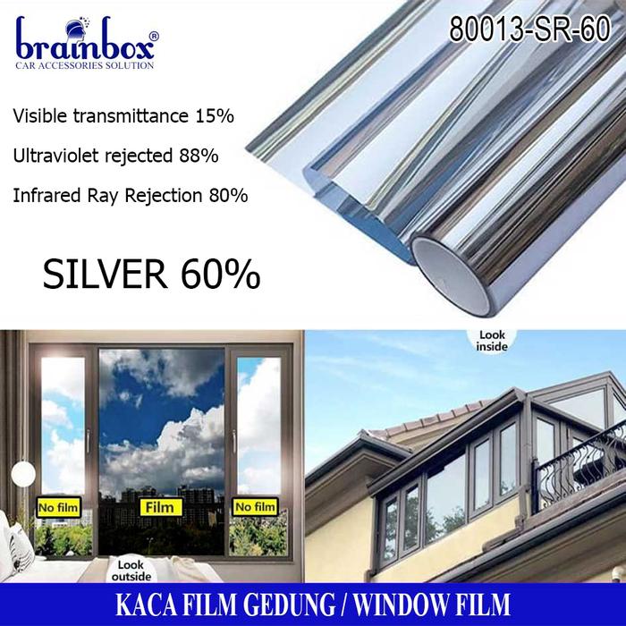 Gambar Building Window Film Kaca Film Gedung Rumah Kantor Sekolah - Silver 60% dari Brainbox Car and Home undefined Tokopedia