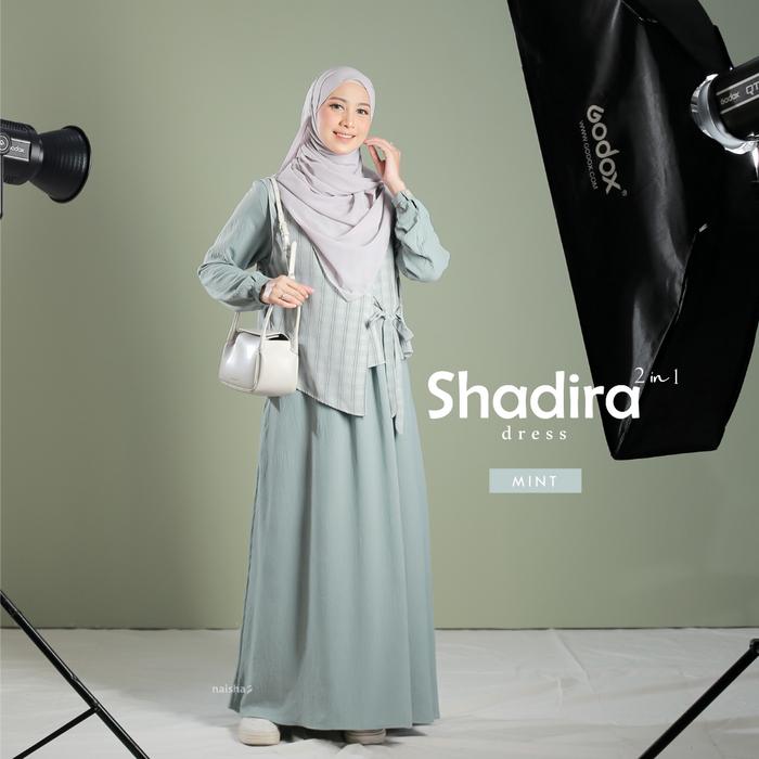 Gambar Shadira Dress 2 in 1 - mint, XL dari Hazel Hijab and Beauty undefined Tokopedia