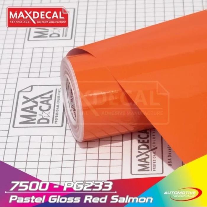 Gambar Sticker Scotlet Maxdecal 7500 PM233 Pastel Red Salmon - GLOSS, 45cm x 50cm dari Solution Artistik undefined Tokopedia