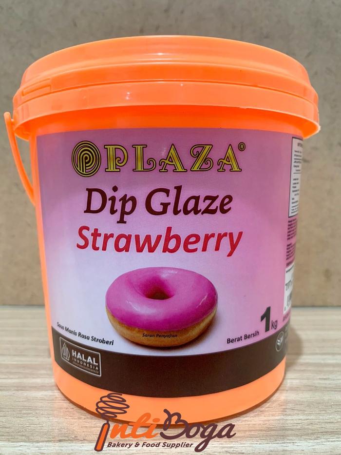 Gambar PLAZA Dip Glaze Donat 1 Kg - Donut Topping 1Kg - Strawberry dari Intiboga undefined Tokopedia