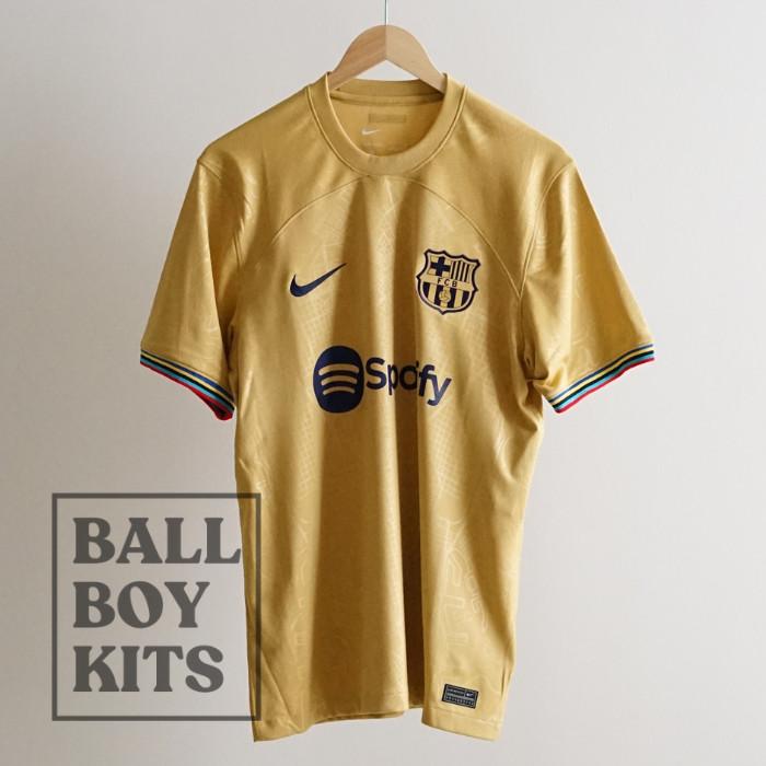 Jual Original FC Barcelona 2022-23 Away Kit STADIUM JERSEY LA