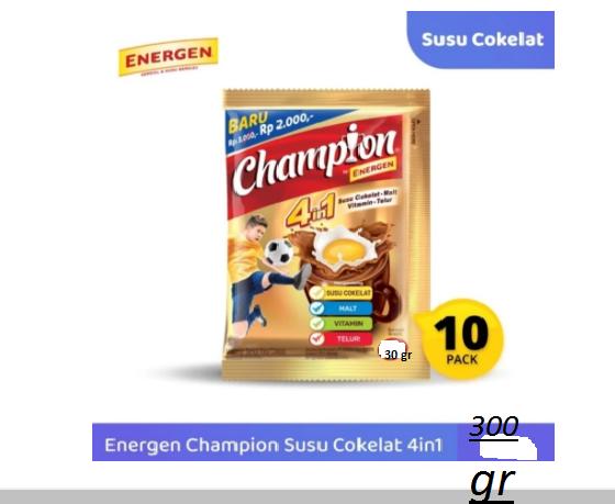 Gambar Energen Champion 4 IN 1 Renceng / 10 Sachet dari Gio Minimart undefined Tokopedia