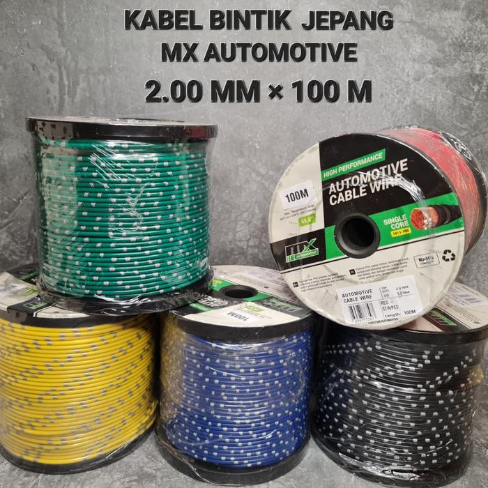 Gambar KABEL BINTIK 2.00 MM × 100 METER AVSS BOBIN - MX AUTOMOTIVE - Hijau dari SUDILIATSHOP undefined Tokopedia