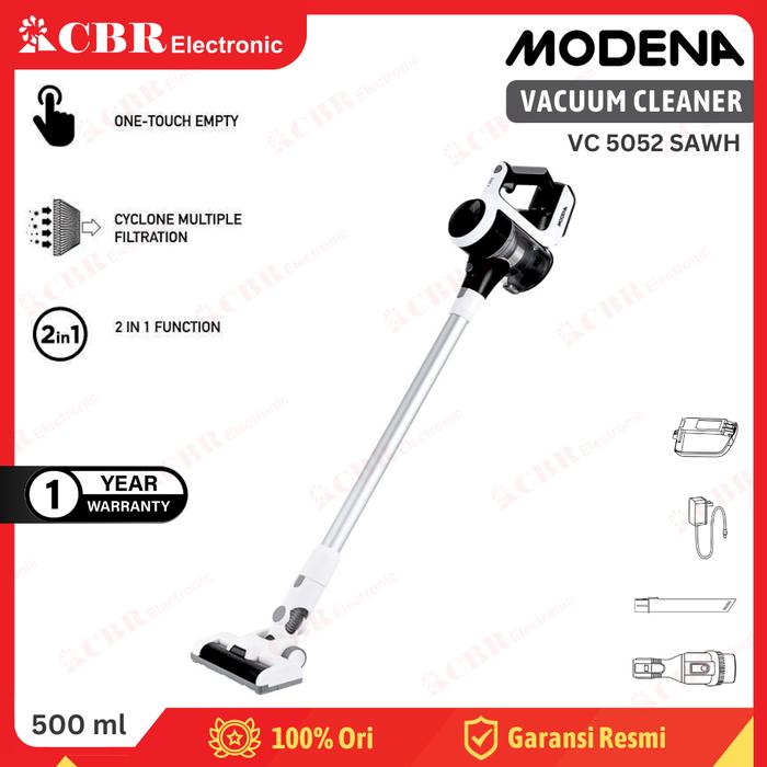 Gambar Vacuum Cleaner MODENA VC 5052 SAWH [Cordless / 500ml] dari CBR Elektronik Batam undefined Tokopedia