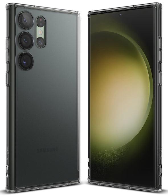 Gambar Case Samsung Galaxy S23 Ultra Plus Ringke Fusion Hybrid Clear Casing - Matte Smoke, S23  dari Nuglas Store undefined Tokopedia