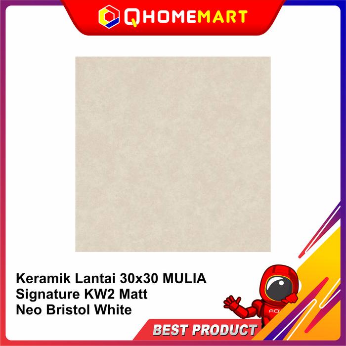 Gambar Keramik Lantai Dinding 30x30 MULIA Matte White KW2 - NEO BRISTOL WHT dari QHomeMart Official undefined Tokopedia