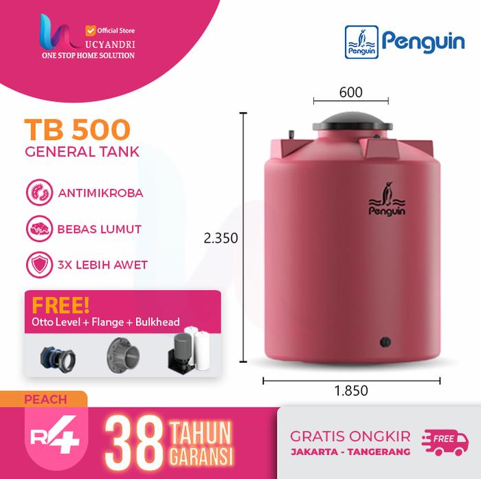 Gambar Harga Tangki Air, Toren Air, Tandon Air Penguin TB 500 - Peach dari Lucyandri Official undefined Tokopedia